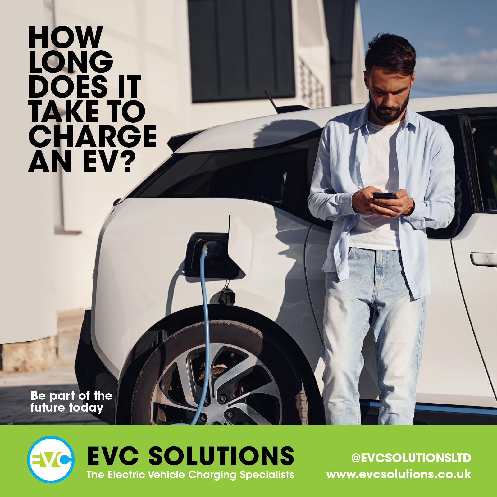 How Long Does It Take To Charge an EV Social Media Post for EVC Solutions